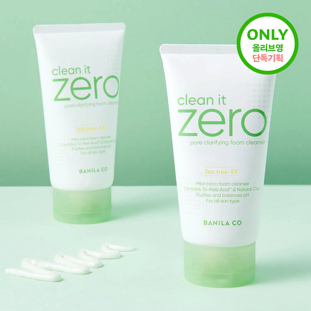 BANILA CO Clean it Zero Pore Clarifying Foam Cleanser 150ml With Tri-Peel Acid and Natural Clay