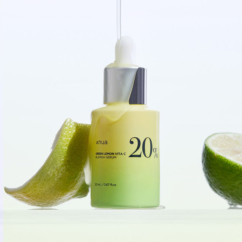 Anua Green Lemon Vitamin C Serum with Vitamin E, Hyaluronic & Ferulic Acid 0.67 fl.oz 20ml