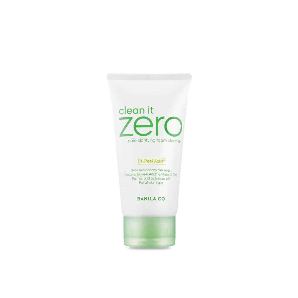 BANILA CO Clean it Zero Pore Clarifying Foam Cleanser 150ml With Tri-Peel Acid and Natural Clay