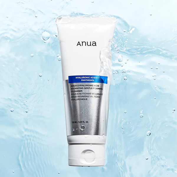 Anua Hydrating Gentle Foaming Cleanser with Hyaluronic Acid, Glycerin, and Zinc PCA